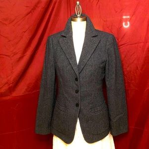 Giorgio Armani Women's Wool Blend Gray Blazer, 42